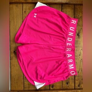 Under Armour Neon Pink Workout Shorts